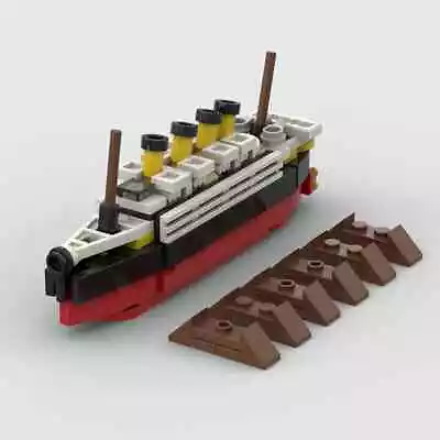 MOC Titanic Cruise Boat Building Block Desktop Decoration Toys Bricks Kids Gifts • $0.50