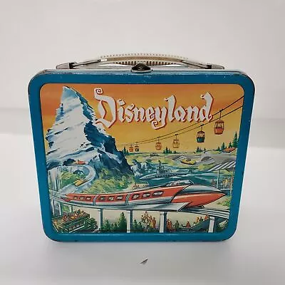 Vintage 1960 Aladdin Disneyland Metal Lunchbox (No Thermos) • $52