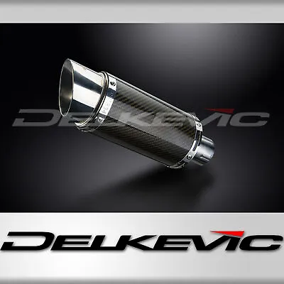 Delkevic Motorcycle 200mm Round Stainless Exhaust Silencer End Can With Straps • $211.36