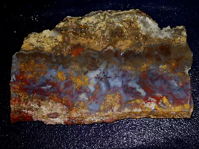 Cathedral Agate Slab 6 1/8  X   4  --  Rough Cabbing--display Geology • $18