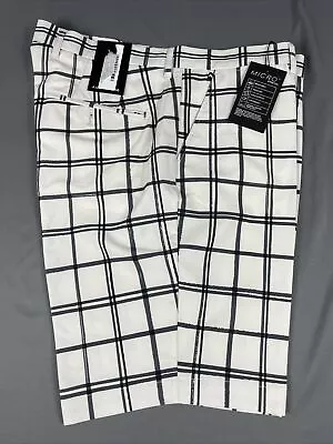 J Lindeberg Golf Shorts Melody Tapered 40 X 10.5 Beige Checks NWT MSRP $125 • $55.52