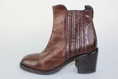 Women's Shoes MOMA 7 (EU 37) Ankle Boots Brown Leather DM431-37 • $79.90