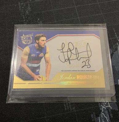 $18 • Buy 2017 Select Certified Jordan Roughead Signature Card Western Bulldogs