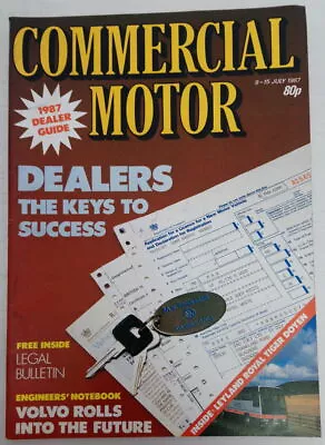 Commercial Motor Magazine - July 15 1987 - Volvo Rolls Into The Future • £3