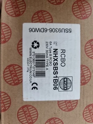 £20 • Buy Wylex B Type 6amp Rcbo