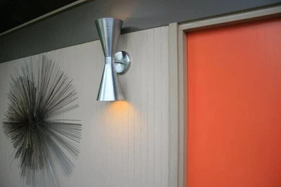 £84.11 • Buy Wall Fixtures Atomic 60's Style Mid Century Modern Bow Tie Dual Cone Wall Sconce