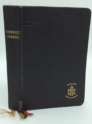 MISSALE ROMANUM - 1957 - Catholic - Tridentine Roman Missal - Leather - • $450