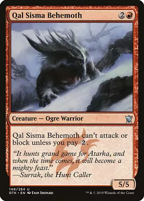 4x Qal Sisma Behemoth - NM - Dragons Of Tarkir SPARROW MAGIC Mtg • $1.79