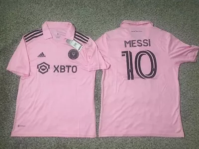 Lionel Messi Away Jersey Adult Size Large Pink Standard • $18