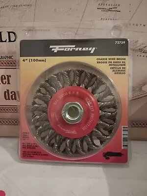 Forney 72759 4-Inch X .020 X 5/8-11 Knot Wire Wheel • $14.95