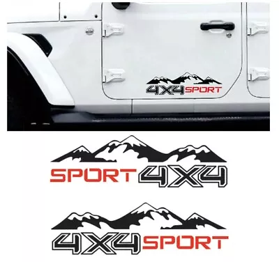 4X4 Sport Mountain Bike Sticker Vinyl Pickup Suv Body Doors Decoration Universal • $13.04