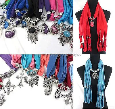 12pcs Wholesale Scarves USA Wholesale Jewelry Scarf Necklace Bulk Lot  • $54.99