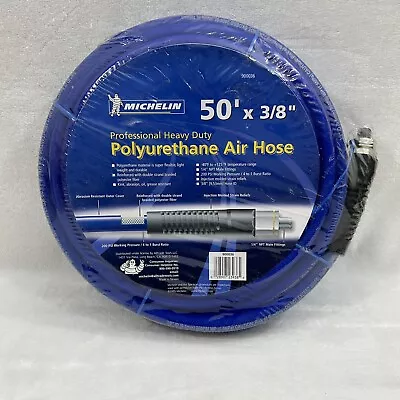 Michelin Blue 50’ X 3/8” Professional Heavy Duty Polyurethane Air Hose 200 PSI • $39.77