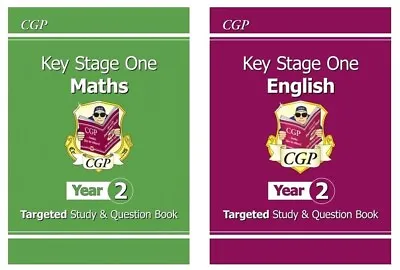 CGP KS1 Year 2 (Ages 6-7) Maths And English Books • £13