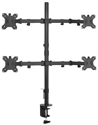 VIVO Quad Monitor Desk Mount Adjustable Stand Heavy Duty For 4 Screens Up To 30  • $69.99