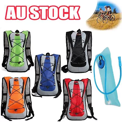 AU 2023 Running Pack Cycling Vest Sports Backpack 2L Water Bladder Bag Hydratio • $17.98