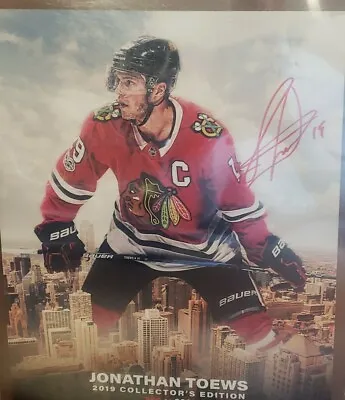 2019 Jonathan Toews Collector's Limited Edition 260/300 Signed 8  × 10   • $249