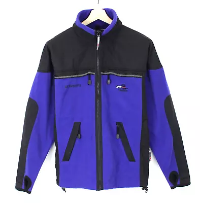 HAGLOFS Jacket Men's SMALL Full Zip Fleece Thumb Holes Lightweight Blue • $39.92