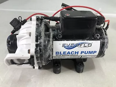 $39.99 • Buy Everflo Soft Wash (Bleach) 12V Diaphragm Pump - 5.5GPM FOR PARTS/NOT WORKING
