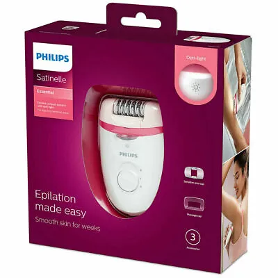 $65.54 • Buy Philips Satinelle Epilator Woman Legs Hair Removal Corded Shaver Trimmer BRE255