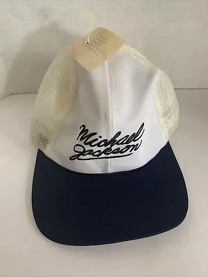 Vintage NOS 80s Michael Jackson  Pop Music Adjustable SnapBack Trucker Hat Cap • $49.95