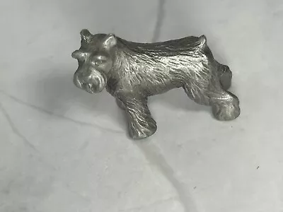 Vintage  Schnauzer Terrier Pewter Figure Dog 1  • $12.99