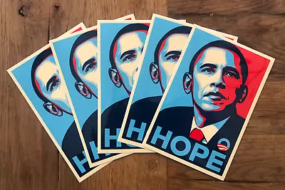 Shepard Fairey OBEY2008 Barack Obama HOPE Campaign HOPE Stickers Set Of 5 • $35