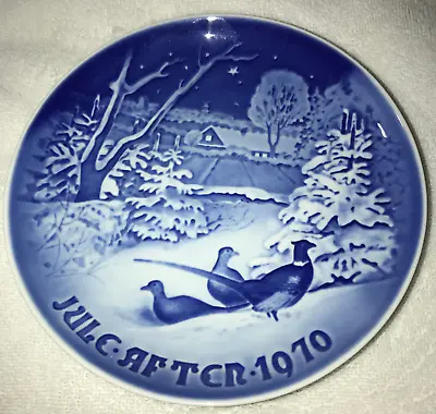 BING & GRONDAHL 1970 B&G Blue Christmas Plate 7  Decorative Collector PERFECT • $8.95