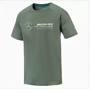 Puma Mercedes AMG Petronas Formula One Team Forest Green T Shirt Size 2XL New • $34.95