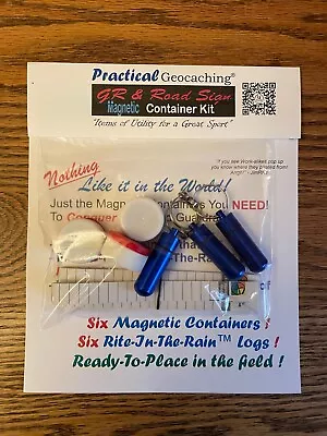 Practical Geocaching® - GR & Road Sign Magnetic Container Kit - FREE FREIGHT • $12.95