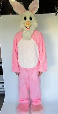 Rabbit Full Mascot Costume Adult One Size Pink • $96