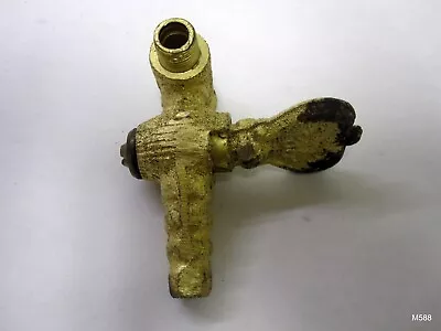 Antique Ornate Cast Brass Gas Valve 3/8 -24 Thread • $15.08