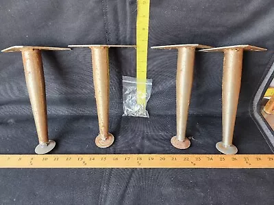 Vintage Mid Mod MCM Industrial Furniture Cabinet Table Legs Pivot Feet Used  • $80