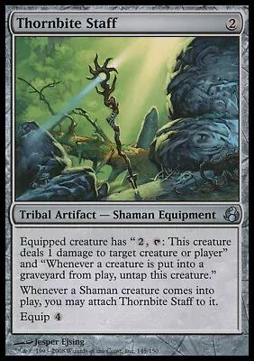 Mtg Thornbite Staff Asian Exc - Barbed Bite Stick - Mor - Magic • $7.44