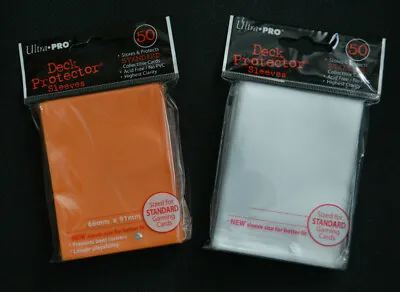 Ultra Pro Deck Card Protector Pack (Standard 66x91mm) <pick> Colour (50 Sleeves) • £3.99