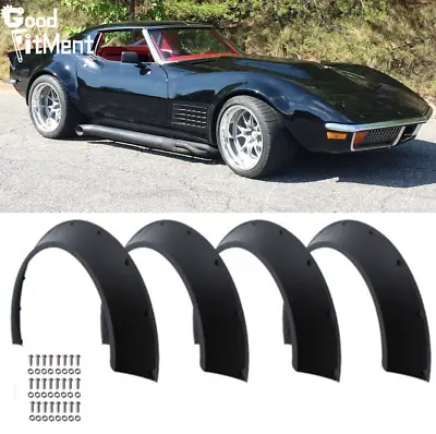 Fender Flares Extra Wide Body Kit Wheel Arches 80mm For Chevrolet Corvette C3 C5 • $99.29