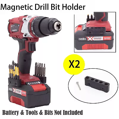 Magnetic Drill Bit Holder For OZITO 18V Black Cordless Power With Screw NEW 2PCS • $26.85
