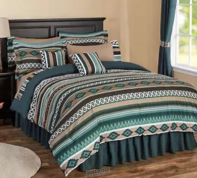 20-Piece Multicolor Bonanza Bedding Set Santa Fe Queen 60 X80  Cotton/Polyester  • $109.99