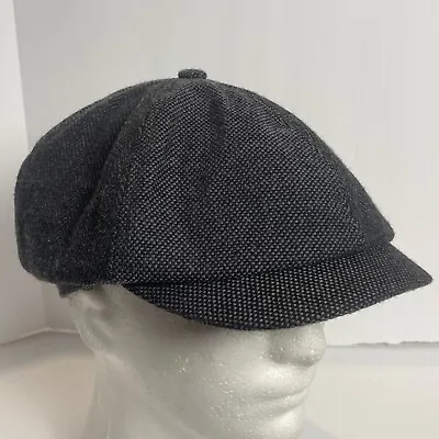 H & M Divided Gray Fisherman Flat Caps Cabbie Newsboy Captain Derby Hat • $18.69