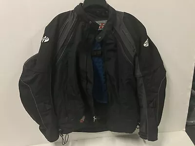 Joe Rocket Armored Motorcycle Jacket Black (Men Medium) Coat Protection Pads! • $25.50