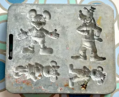 Vtg 1960s Marx Toys Disney Doodle MOLD Mickey Mouse Goofy ++ Chocolate Disneykin • $59.99