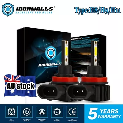 H8 H11 H9 LED Headlight Globes Low Beam Kit For Mazda 3 2009-2010 CX9 2007-2010 • $25.99