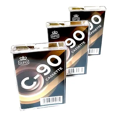 3 X GPO C-90 Audio Cassette Tapes • £5.99