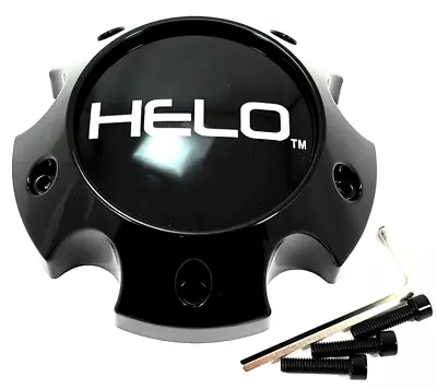 Helo Gloss Black 5 Lug Bolt On HE916 HE917 Wheel Center Cap 1079L145AHE2GB-H42 • $30