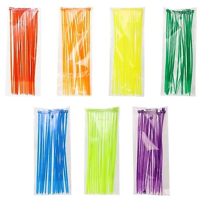 Mini Skater 140pcs 6 Multi-Color Multi-Purpose Nylon Zip Ties 7 Colors • $8.51