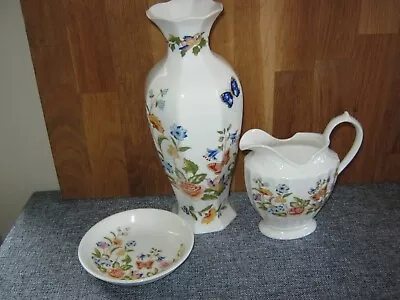 £7 • Buy Aynsley Cottage Garden Tall Vase, Jug & Small Dish
