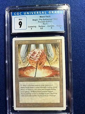 MTG Revised Mana Vault R A CGC 9 MINT (with 3 9 Sub Grades) 1994 • $89.99