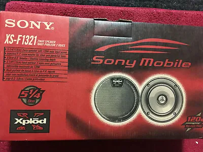 Sony XS-F 1321 5 1/4 2 Way Coaxial  Old School Speaker 120 Watt Max Power NIB  • $48