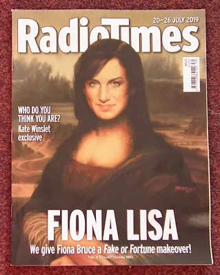 £2 • Buy RADIO TIMES MAGAZINE  20th - 26th July 2019 --- Fiona Bruce + Kate Winslet