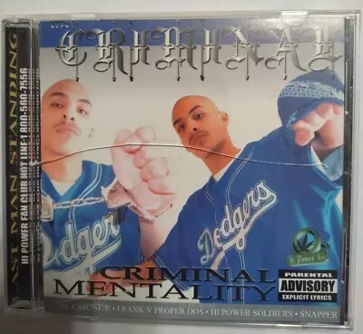 Mr. Criminal Cd Criminal Mentality  • $49.99